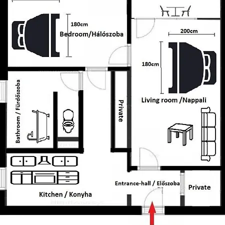 Apartment Grey Harmony Debrecen